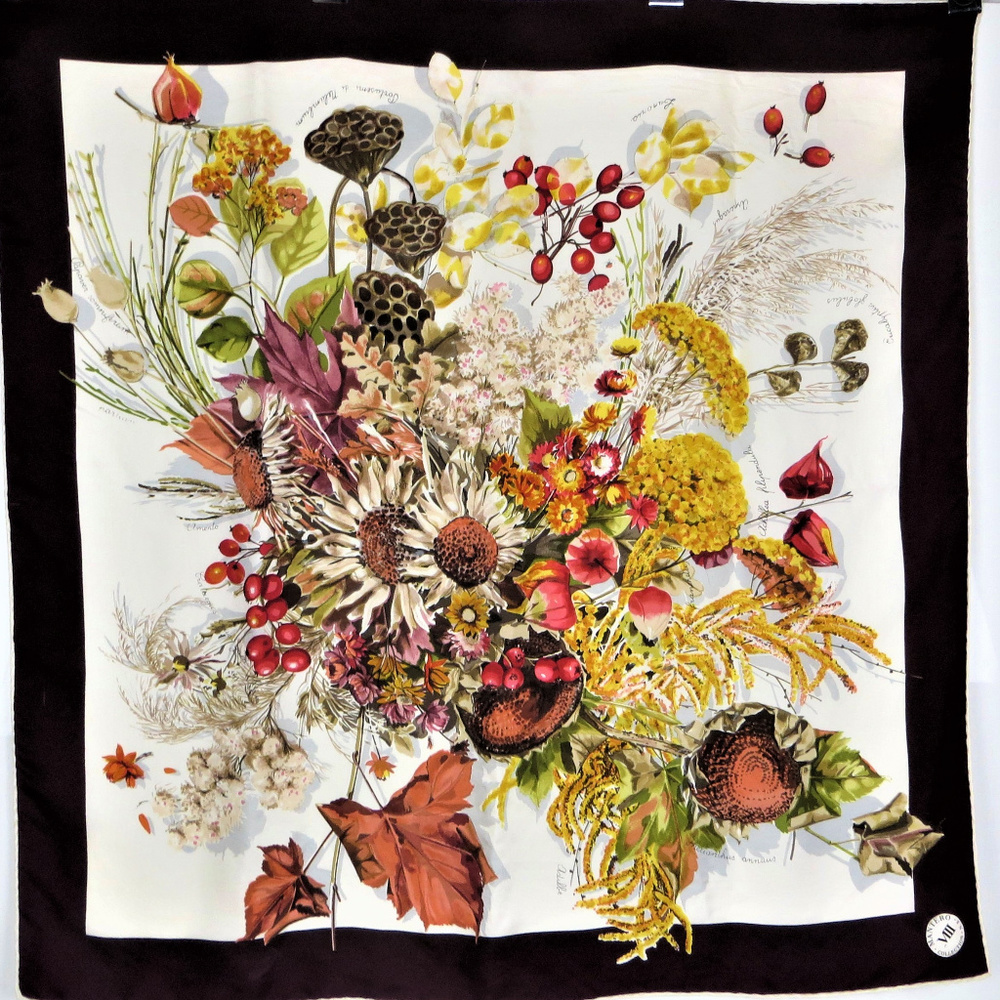 Mantero VIII Collection #8 Floral Themed Silk Scar